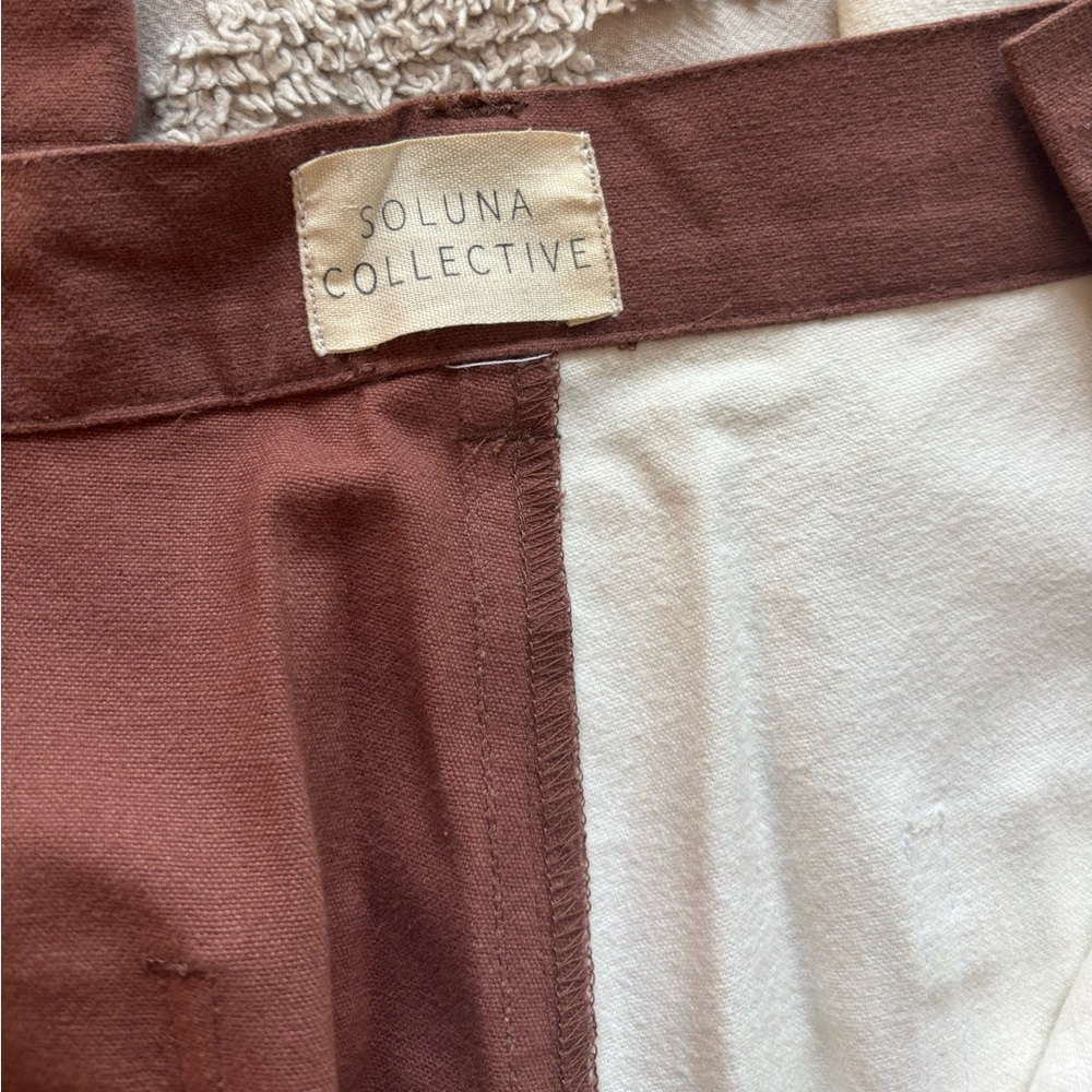 Soluna Collective (via Madewell) Two-Tone Cargo Pants | Size 12 w/Altered Waist - Picture 4 of 7
